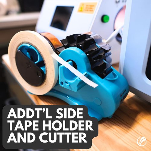 Echomerx Tape Dispenser - Multi-Roll Pre-Cut Sublimation & Heat Resistant for Cricut | 1" & 3" Large Core, Blue