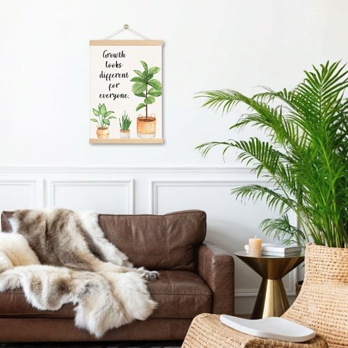 DNEULYR Motivational Wall Art Poster - Growth Mindset Design for Classroom & Office | 12x16 Inch