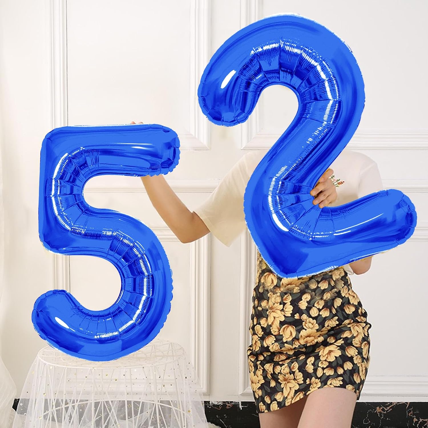 Number Balloons | Giant Navy Blue Number 10 Balloon - Perfect Birthday Decoration for Boys