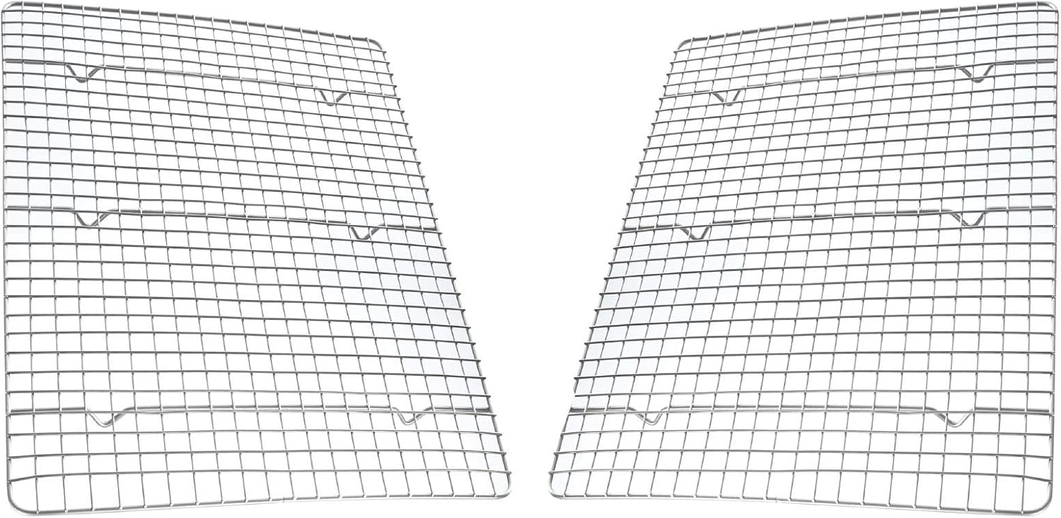 USA Pan Half Sheet Nonstick Roasting & Cooling Rack Set | Perfect for Baking & Cooking