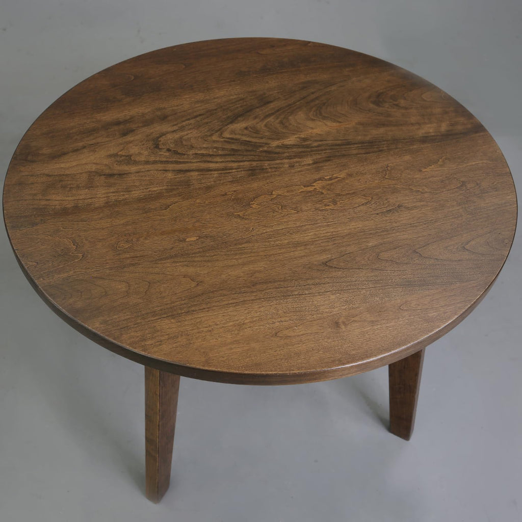 American Trails Genuine 100% Hardwood Round Coffee Table - Hand-Wiped Walnut