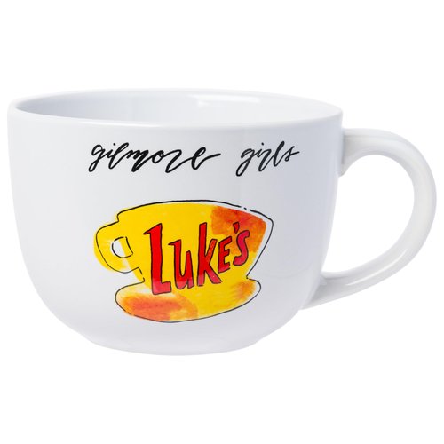 Silver Buffalo Gilmore Girls Luke's Diner Logo Ceramic Soup Mug, 24 Ounces