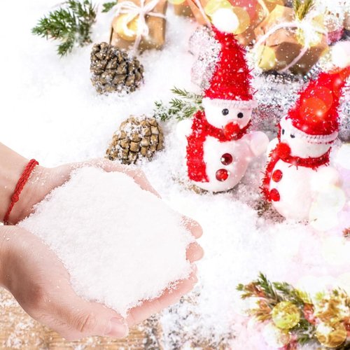 Morofme Christmas Fake Snow - Realistic Artificial Snow Powder for Holiday Displays | 10.58 Ounces