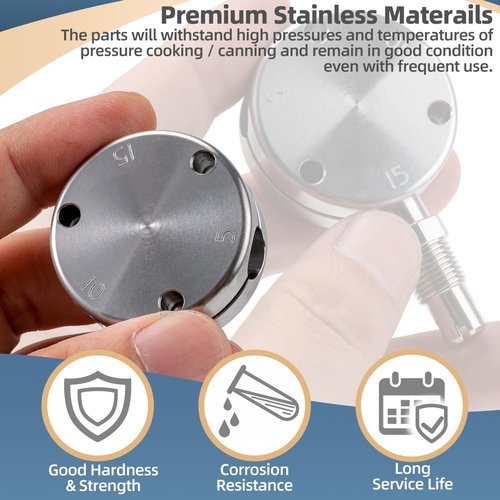 Pressure Regulator Weight & Vent Pipe Compatible with 1930 Pressure Cooker/Canner - Parts of Automatic Pressure Control Fit for 910 915 921 925 930 941 Cookers/Canners