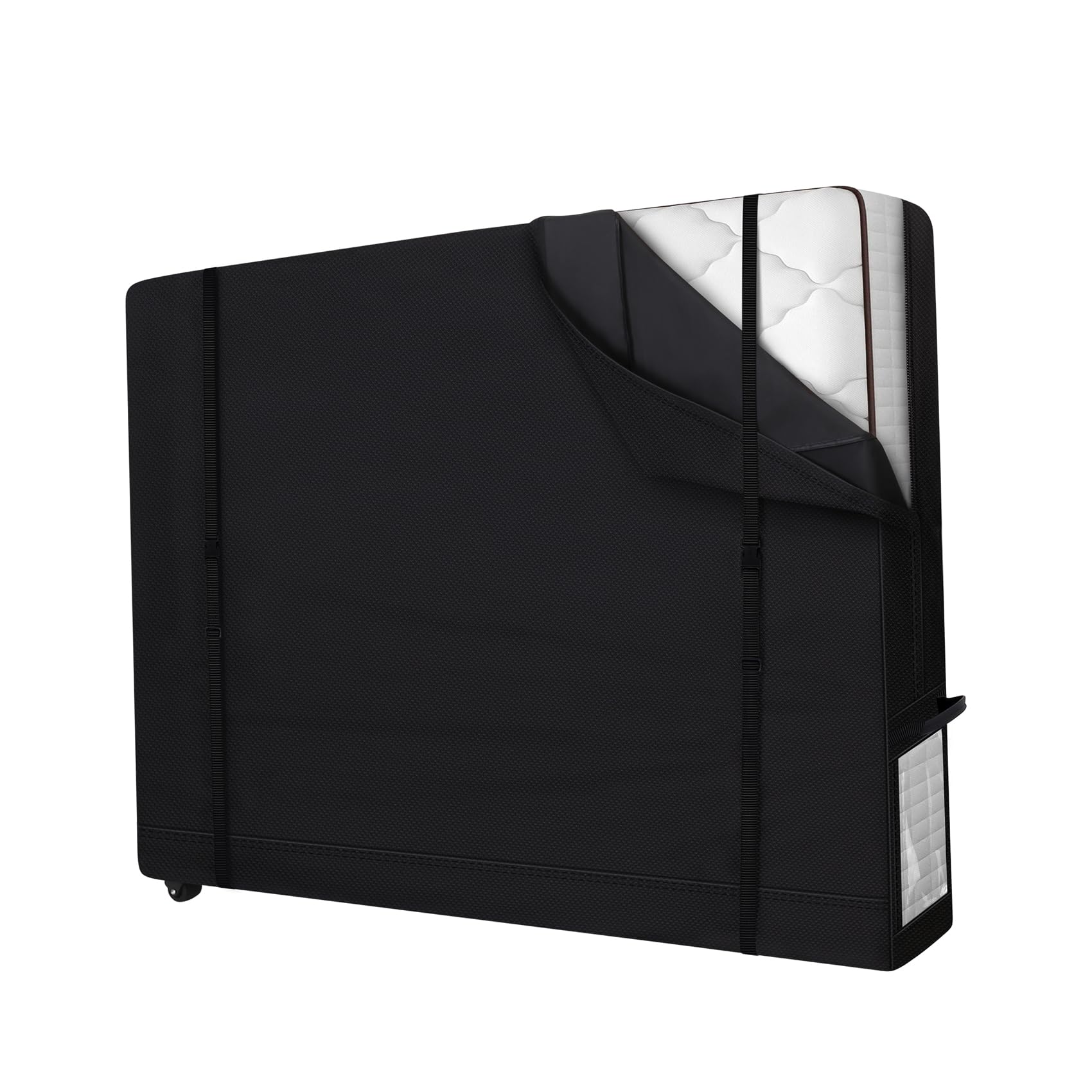 Cuddly Nest Rolling Mattress Storage Bag with Wheel- Reusable Heavy Duty Mattress Cover for Moving and Storage (Queen&Wheel)