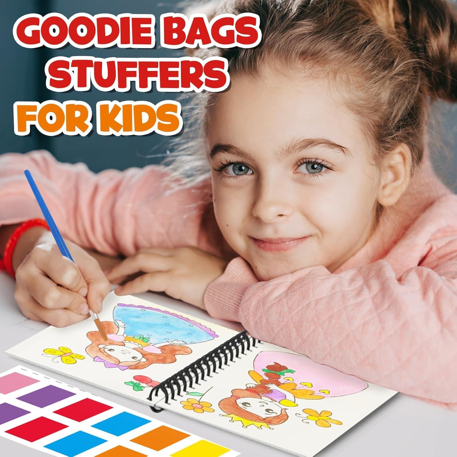 ZMLM 24 Mini Water Coloring Books - Perfect Easter Basket Stuffers for Kids Ages 4-8 | Fun Party Favors