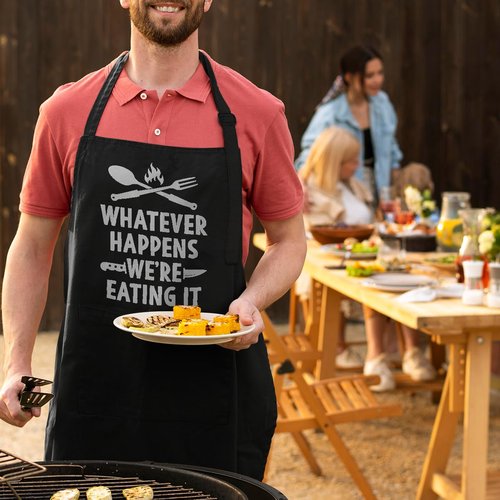 SANDJEST Gift Cooking Grilling BBQ Apron for Men Funny Aprons with Pockets Women Husband Dad Grandpa Boyfriend Wife Girlfriend Mom - Humorous Aprons Gifts for Birthday Christmas