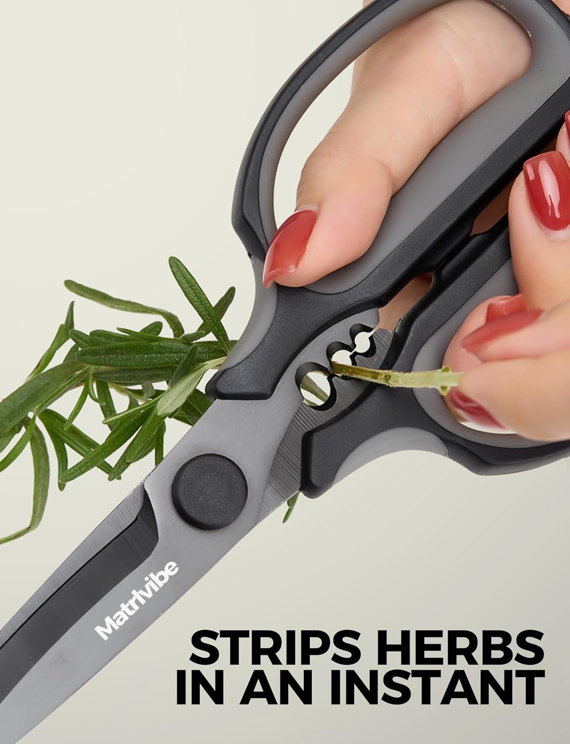Skiennix Heavy Duty Kitchen Shears - All-Purpose Herb Scissors with Detachable Blades | Stainless Steel, Dishwasher Safe