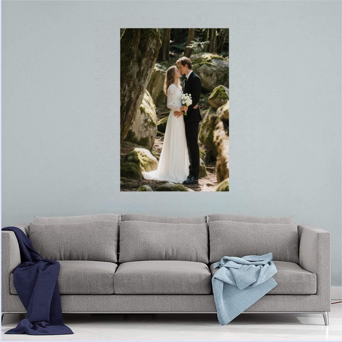 Skiennix Personalized Canvas Prints - Custom Photo to Canvas for Home Decor | Framed 8" x 10" Keepsake