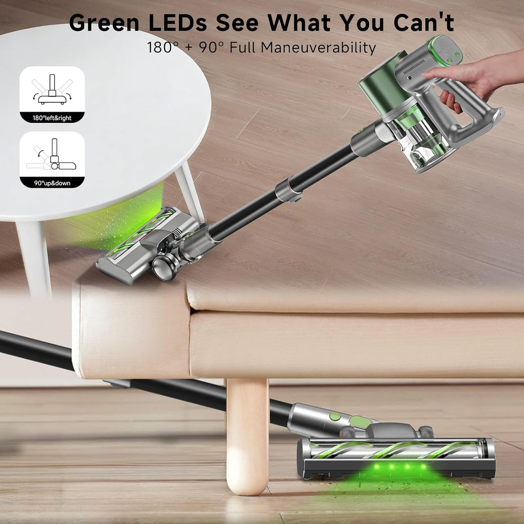Skiennix Cordless Stick Vacuum Cleaner - Lightweight Handheld Design with 45-Minute Battery Life | Ideal for Pet Hair & Hardwood Floors