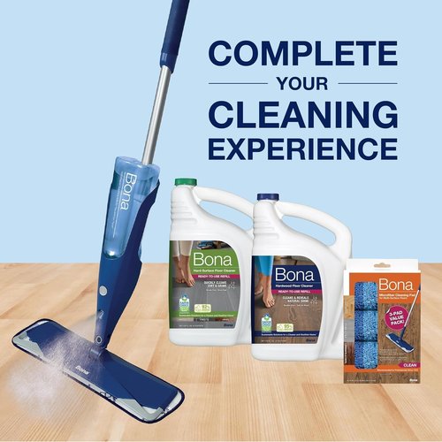 Bona Microfiber Cleaning Pads - Dual Zone Floor Care for Hardwood & Hard Surfaces | Value 3-Pack