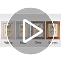Rustic 5x7 Picture Frames Set of 4 - Wood Grain Photo Frames for Wall & Tabletop
