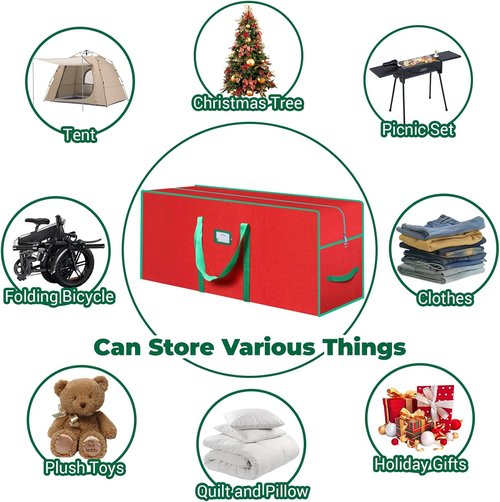 Christmas Tree Storage Bag by [Brand Name] - Fits Up to 7.5 Ft | Durable 600D Oxford Cloth with Reinforced Handle