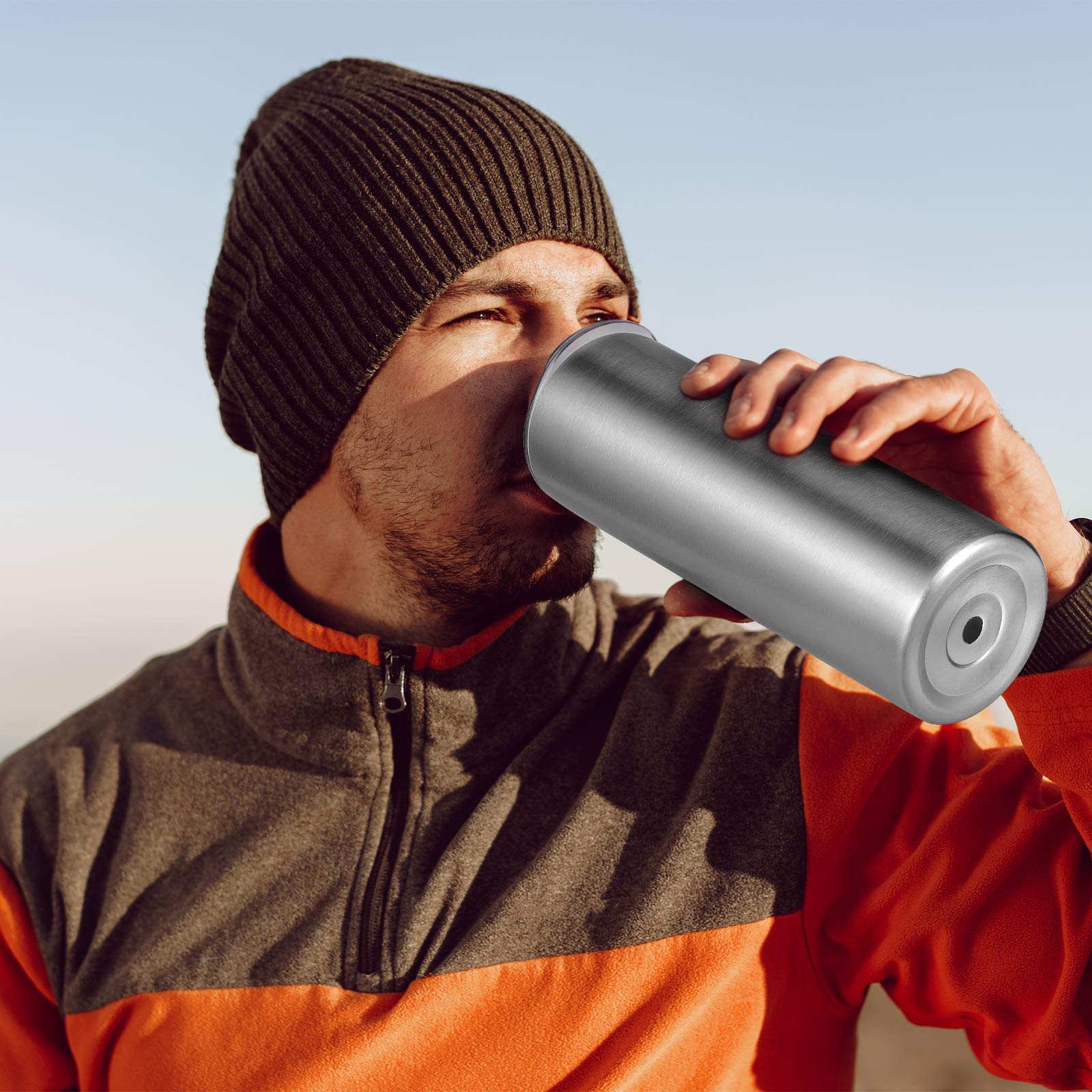 VEGOND Stainless Steel Tumblers Bulk 12 Pack, 20 oz Vacuum Insulated Skinny Tumblers with Lids and Straws, Double Wall Slim Tumbler, Travel Water Cup