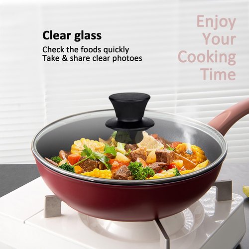 Cylvoorp Glass Lids, Replacement Tempered Clear Glass Lids with Steam Vent，Covers For pots, pans and skillets，Available in Small and Large Lid 8, 9.5, 10.25, 11, 12, and 12.5 Inch
