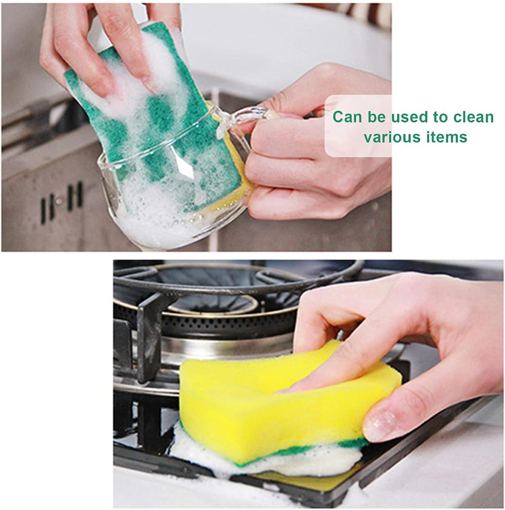 Regine Switzerland Kitchen Cleaning Sponges - 36-Pack Odor-Free Non-Scratch Dishwashing Pads