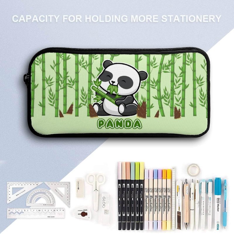 CaomeiWu Panda Backpack with Lunch Box & Pencil Case for Kids Girls Boys School, 16 Inch Cute Pandas Bookbag, School Backpack for Students Children, Lightweight, Large Capacity
