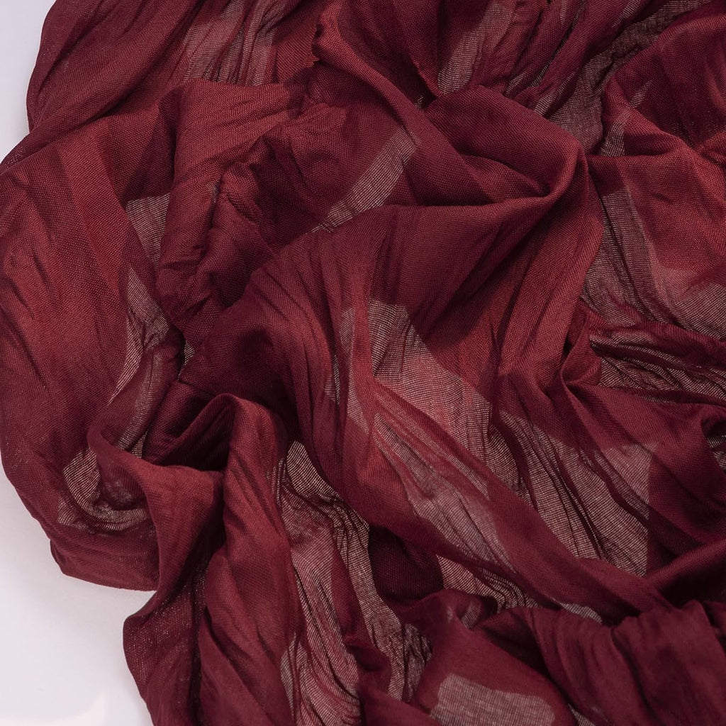 **Socomi Burgundy Red Cheesecloth Table Runner - 120 Inch Boho Rustic Sheer Decor for Weddings & Events**