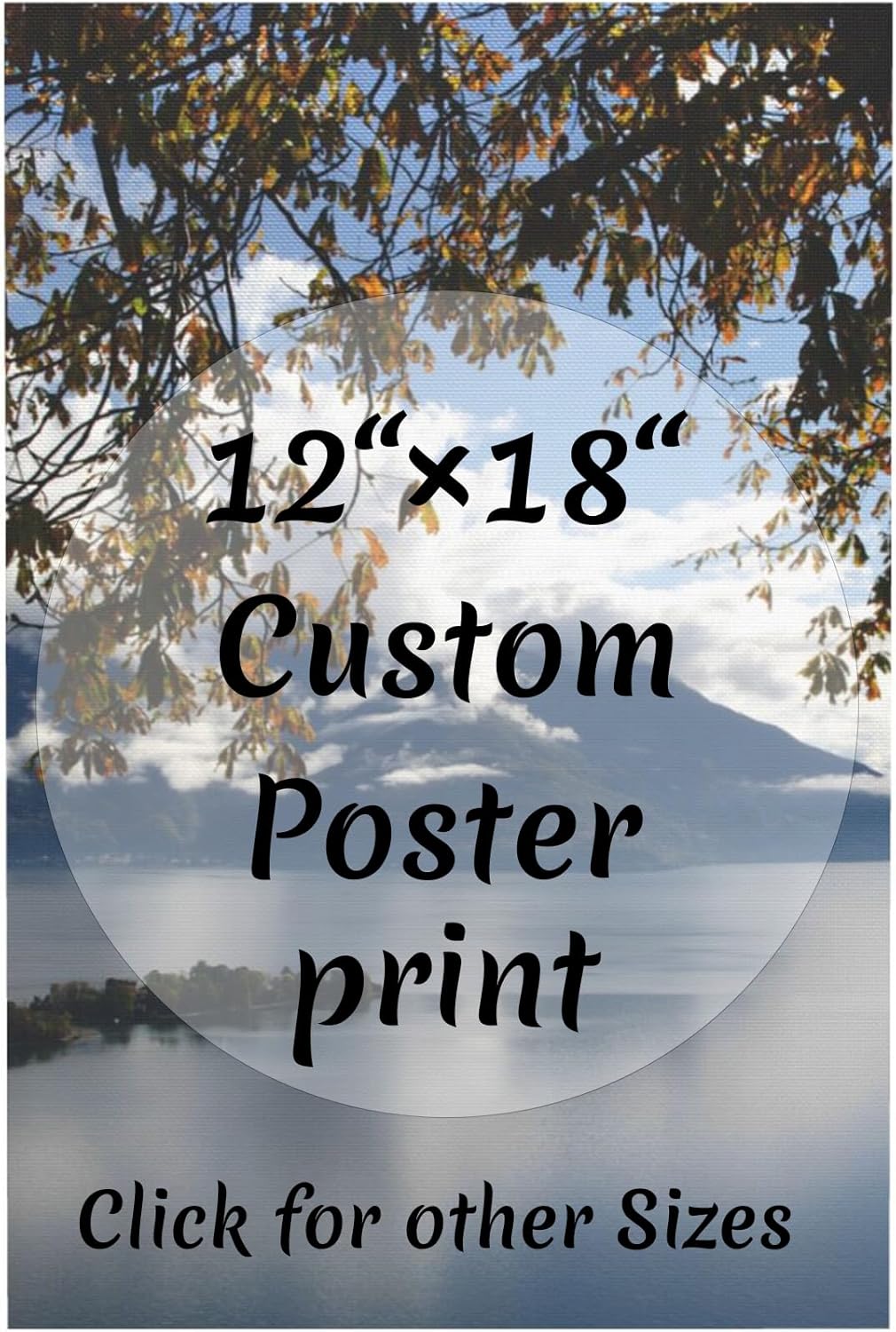 Skiennix Custom Canvas Prints - Personalized Photo Posters for Home & Office | 12x18 Inch