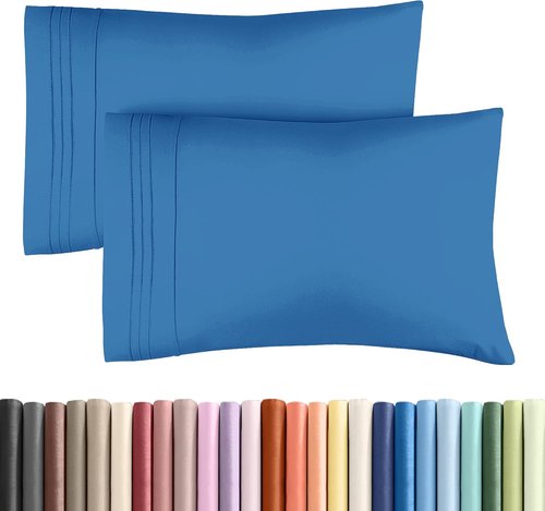 King Pillow Cases by [Brand Name] - Ultra Soft Hotel Quality Covers | Comfy, Wrinkle-Free & Stain Resistant - 2 Piece Set in Royal Blue