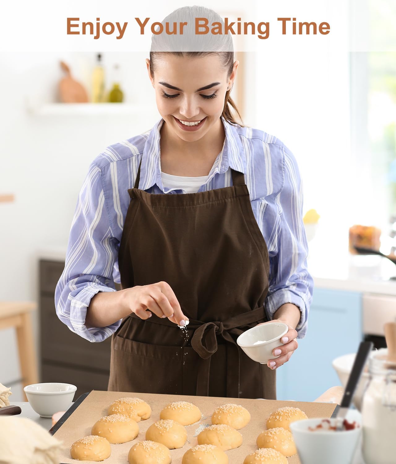 Unbleached Parchment Paper Baking Sheets - Non-Stick Precut 9x13IN | 70 Sheets for Baking, Grilling & Air Frying