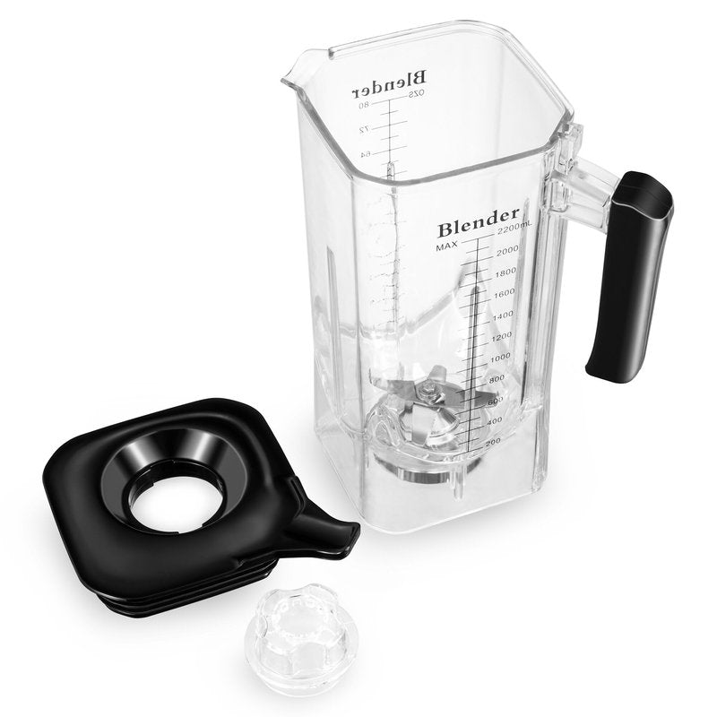K90 Pitcher Replacement Compatible with WantJoin K90, Oliboni B-90A Blender and CRANDDI K90 Blender, Food-grade Pitcher, 80oz / 2200ML