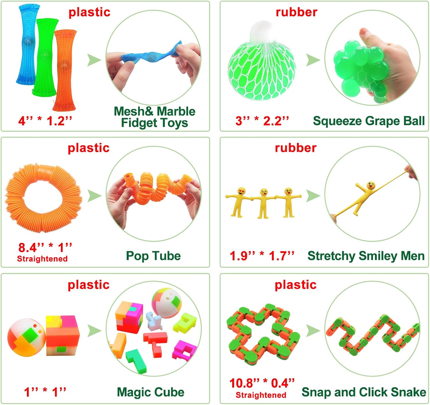 Scientoy Fidget Toy Set - 35 Pcs Sensory Toys for Stress Relief | Ideal for ADD, OCD, Autism & Anxiety