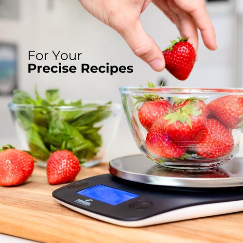 Fradel Digital Kitchen Food Scale - 0.1g Precision in Grams & Ounces | 11lb Capacity for Cooking & Baking