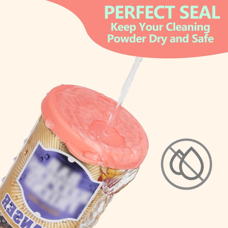 Silicone Powder Cleanser Lids Compatible with Bar Keepers Friend 12 oz & 21 oz Silicone Cover fit for Comet, Ajax Powder Cleanser to Keep Dry, 2 Packs