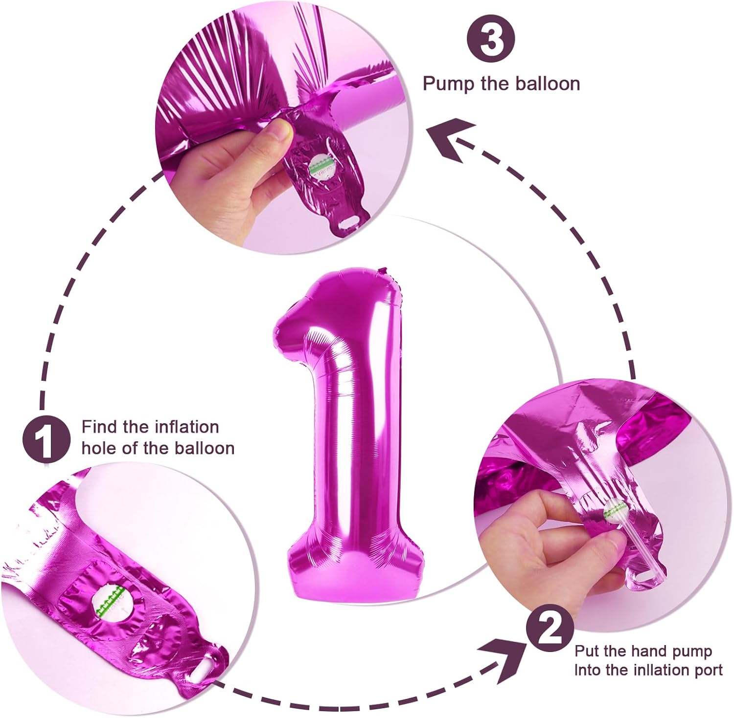 Regine Switzerland 40-Inch Number 8 Balloon - Rose Purple 8th Birthday Party Decorations & Supplies