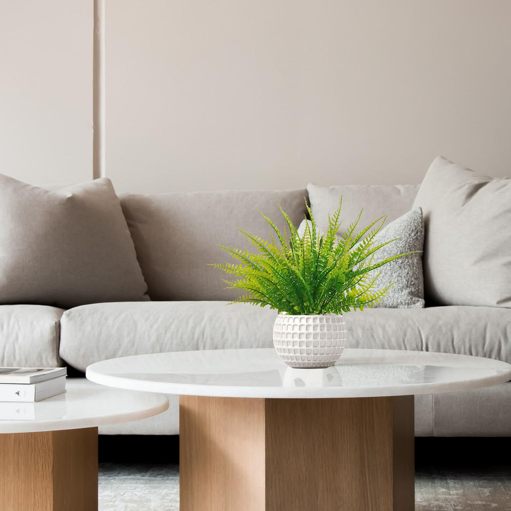 Coreland 80 Pcs Artificial Fake Boston Fern Plants Bushes Faux Plants Shrubs Greenery UV Resistant for House Office Garden Indoor Outdoor Décor