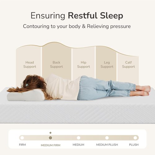 MLILY Twin Mattress - 6-Inch Memory Foam for Kids' Beds | Medium Firm Daybed & Bunk Size