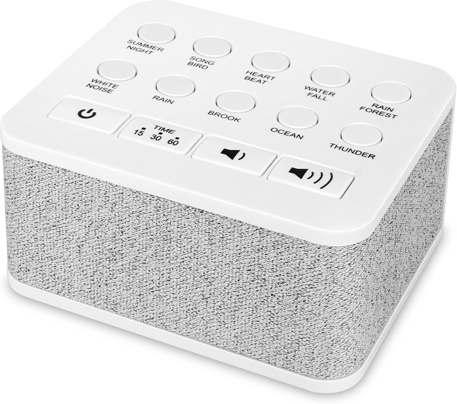 Skiennix White Noise Sound Machine - Portable Sleep Aid with 10 Soothing Sounds | Rechargeable & Timer Function