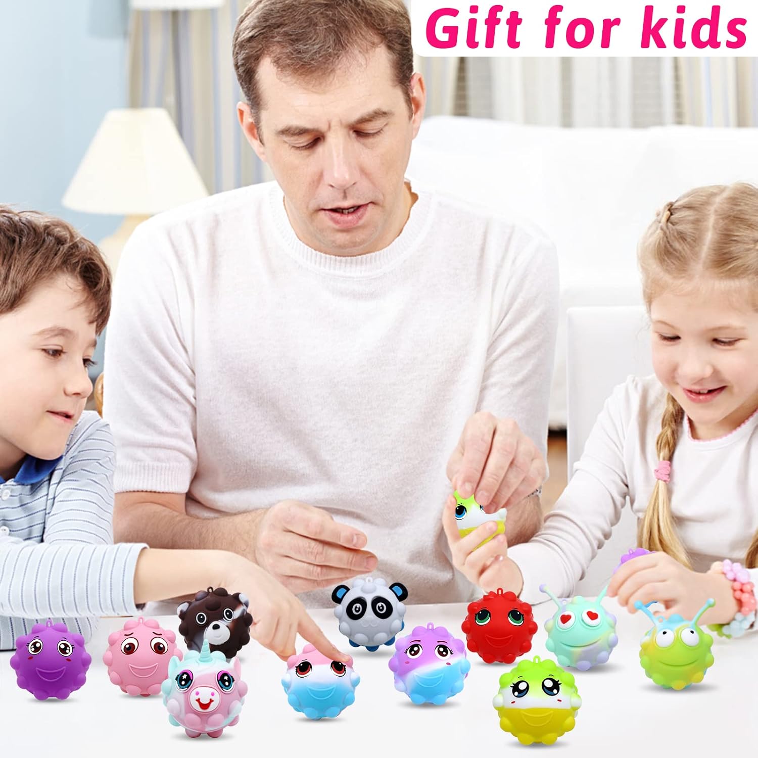 Animal Pop Balls | 30 Pack Party Favors for Kids - 3D Fidget Toys & Birthday Gifts