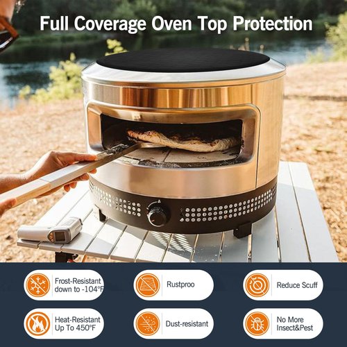 18.9" Oven Mat for Solo Stove Pi Prime Pizza Oven,Reusable Waterproof Sillicone Mat,Anti-Slip and Heat-Resistant Oven Mat for Solo Stove Outdoor Pizza Oven