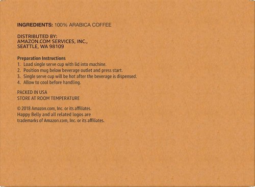 Happy Belly Dark Roast Coffee Pods - French Roast for Keurig 2.0 | 100 Count Pack