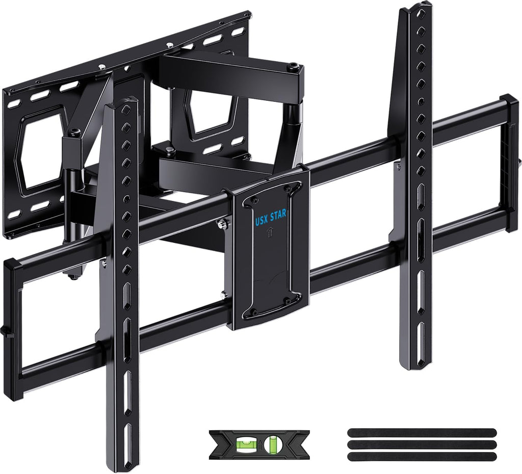 USX STAR Full Motion TV Wall Mount - Fits 37-85 Inch TVs Up to 132lbs | Swivel & Tilt Articulating Bracket