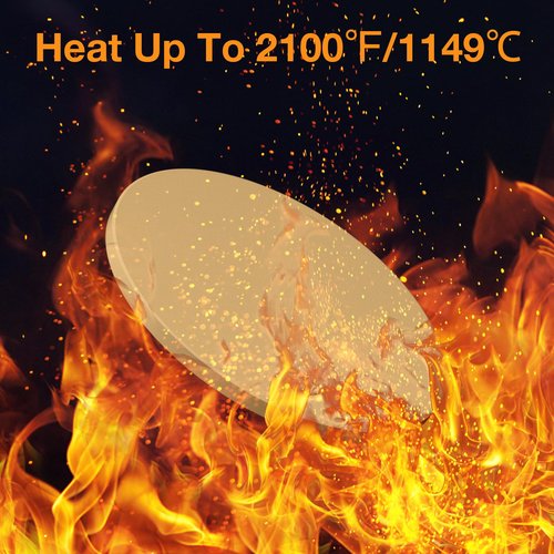 Caprihom Round Pizza Stone for Grill 16 inch with Handles - Heavy Duty Cordierite Pizza Stone for Oven -Thermal Shock Resistant Baking Stone, Includes Metal Rack & Scraper