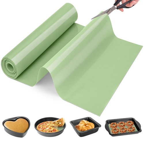 Cut to Size Silicone Baking Mat Roll-Best German Silicone - Heat Resistant Silicone Baking Macaron Mat,Non-stick Pastry Mat, Reusable Dough Mat for Rolling