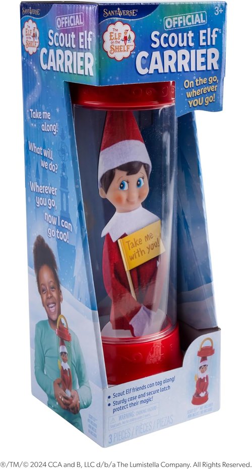 Elf On The Shelf - Official Scout Elf Carrier for Family Adventures - Perfect for Holiday Fun