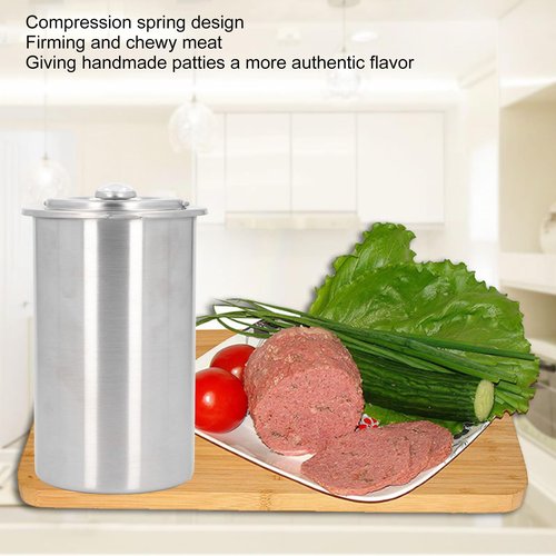 Ham Maker Meat Press Bacon Boiler Pot, Solid Stainless Steel Meat Press Cooker with Thermometer, Kitchen Bacon Meat Pressure Cookers Boiler Pot Pan Stove