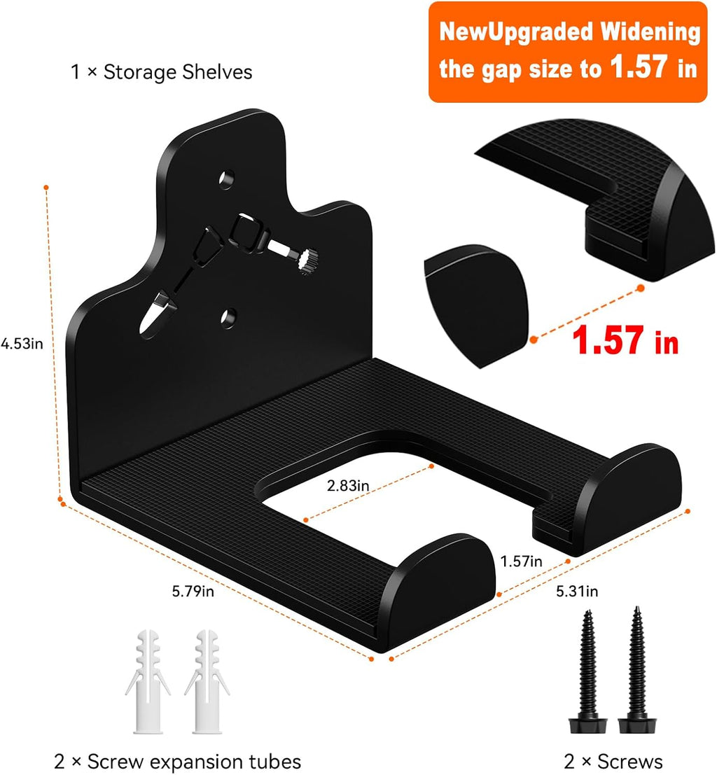 Trimmer Rack by Garage Organization - Heavy Duty Wall-Mounted Garden Tool Hanger for Grass & Hedge Trimmers | 1 Pack