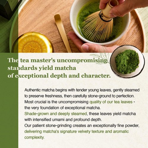 KATSUHIKO Japanese Organic Matcha - Ceremonial Grade - Carefully selected by our 20th-generation Kyoto tea master (est. 1751).Organic JAS Certified. 55g(1.94 oz).