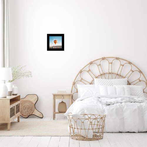JCJMY 4x4 Black Picture Frame - Versatile Wall Hanging or Tabletop Display with Shatter-Resistant Plexiglass