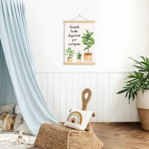 DNEULYR Motivational Wall Art Poster - Growth Mindset Design for Classroom & Office | 12x16 Inch