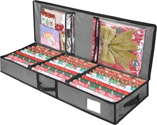 BALEINE Christmas Tree Storage Bag - 7.5 ft Capacity + Soft Wrapping Paper Storage Bag