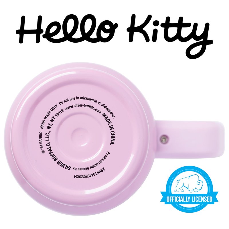 Silver Buffalo Sanrio Hello Kitty Summer Kawaii Fruits Double Walled Stainless Steel Tumbler with Handle, Fits in Standard Cup Holder, 40 Ounces