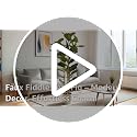6FT Artificial Fiddle Leaf Fig Tree with White Planter - Lifelike Indoor Decor
