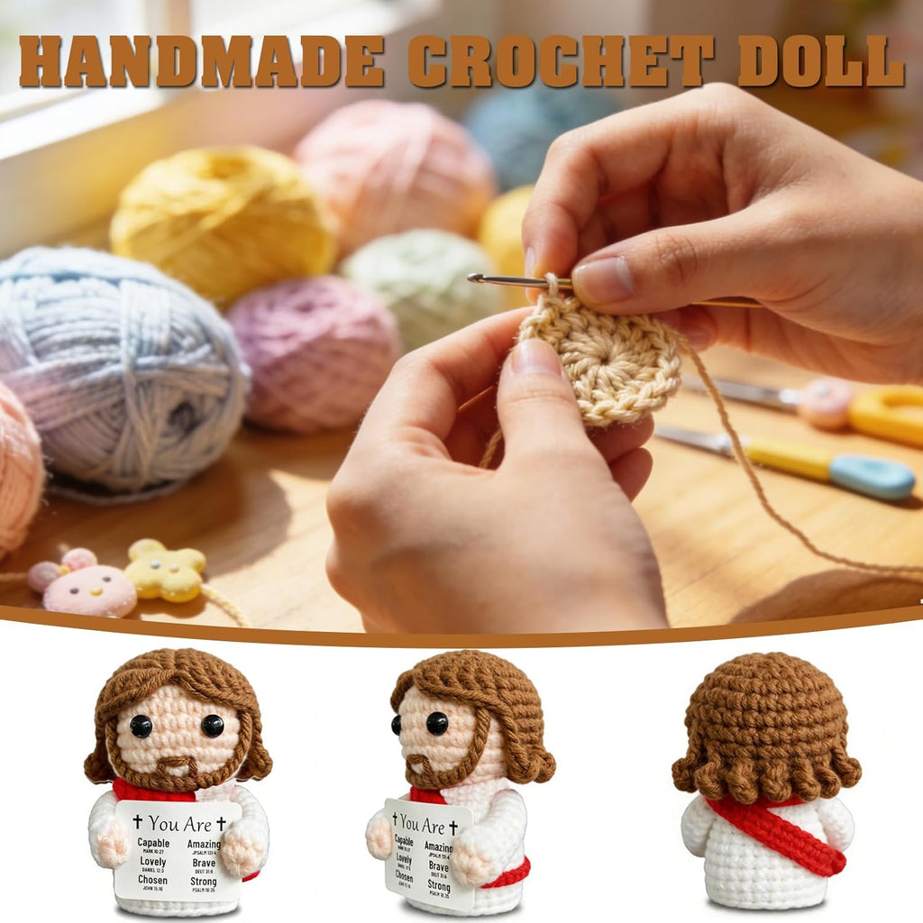 Regine Switzerland | Handmade Jesus Christian Gifts for Mom - Positive Crochet Baptism Keepsake