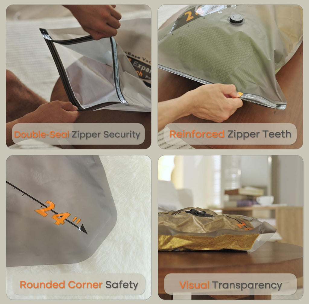 Vacbird Rechargeable Wireless Pump | 10-Pack Portable Vacuum Storage Bags for Travel & Home